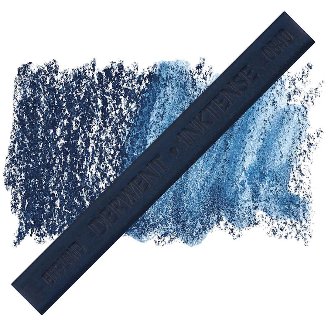 Open in modal - Derwent Inktense Block - Iron Blue block and swatch
