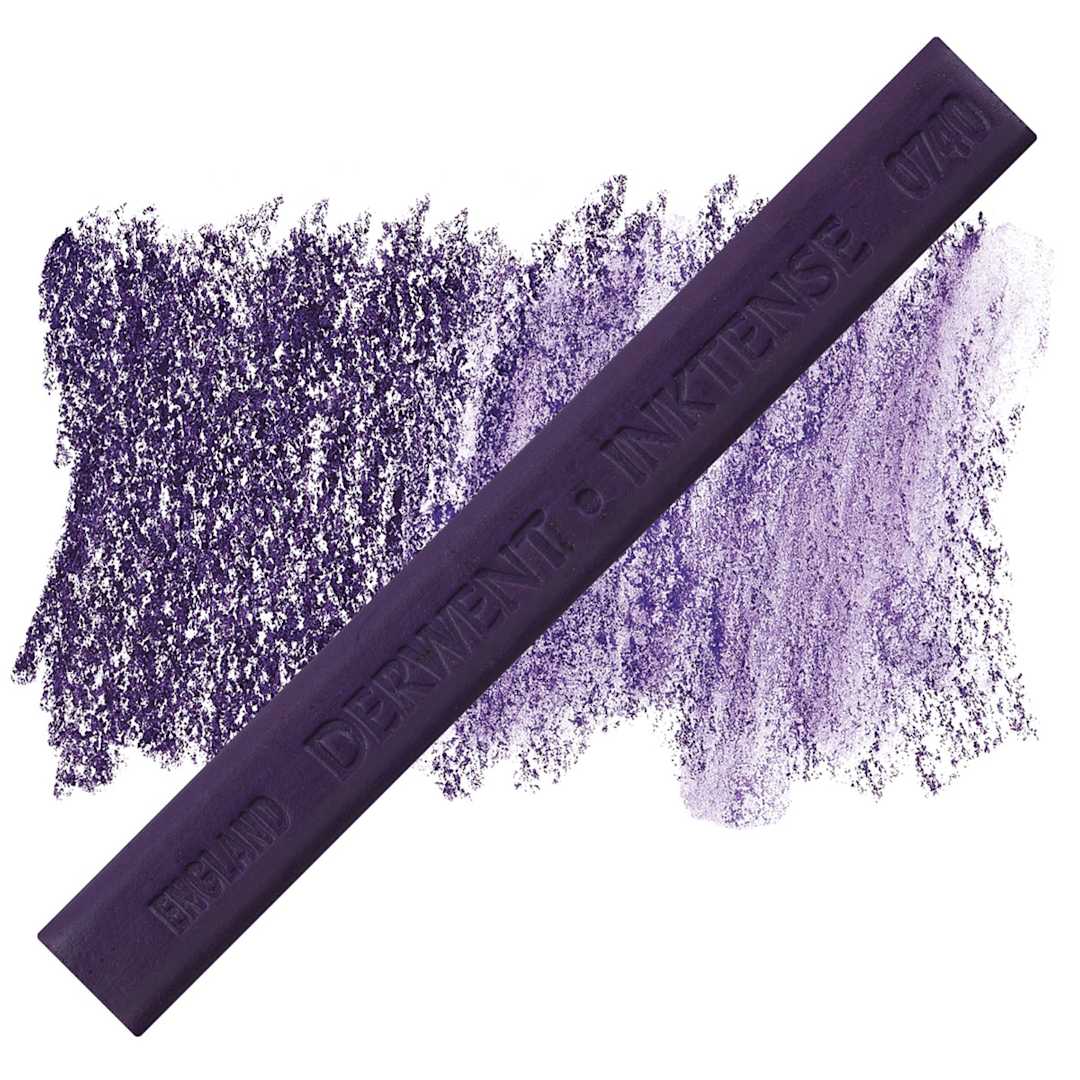 Open in modal - Derwent Inktense Block - Mauve block and swatch
