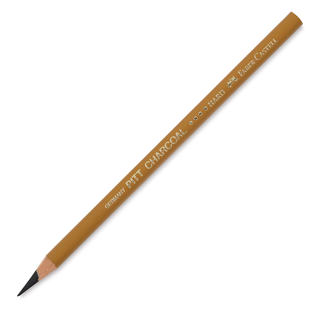 Open in modal - Faber-Castell Pitt Monochrome Wax-Free Pencils - Hard grade pencil at angle