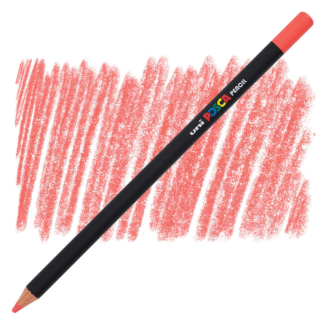 Open in modal - Posca Colored Pencil - Coral Pink pencil and swatch