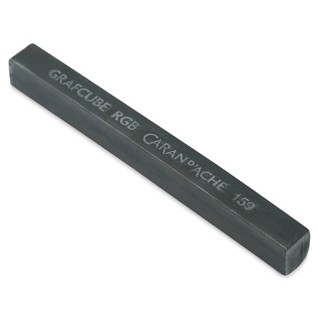 Open in modal - Caran D 'Ache Grafcube RGB Graphite Sticks - Angled Prussian Blue Stick
