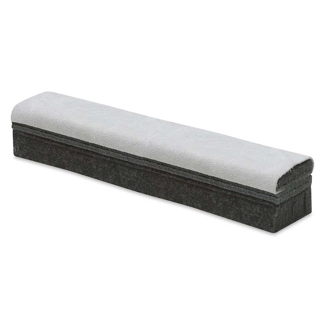 Open in modal - Acco Deluxe Chamois Chalk Eraser - Angled view of Eraser
