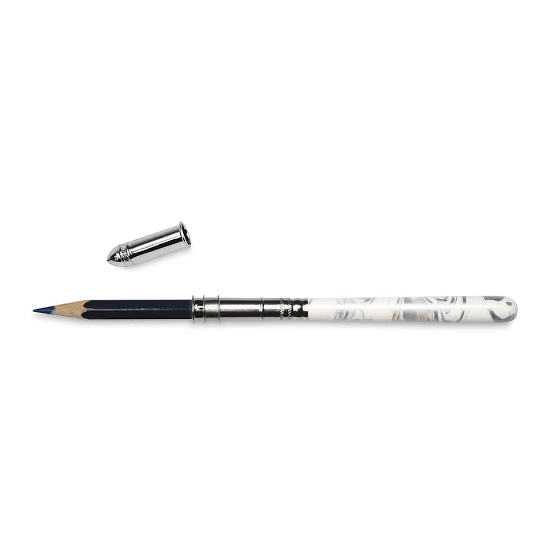 Open in modal - Cretacolor Monolith Pencil Holder and Cap - both shown horizontally with pencil (not included)
