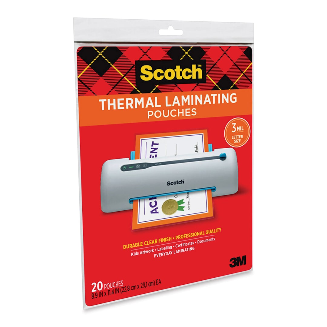Open in modal - Scotch Thermal Laminating Pouches - 8-1/2" x 11", Pkg of 20