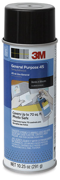 Open in modal - 45 General Purpose Spray Adhesive - Front of Spray can shown