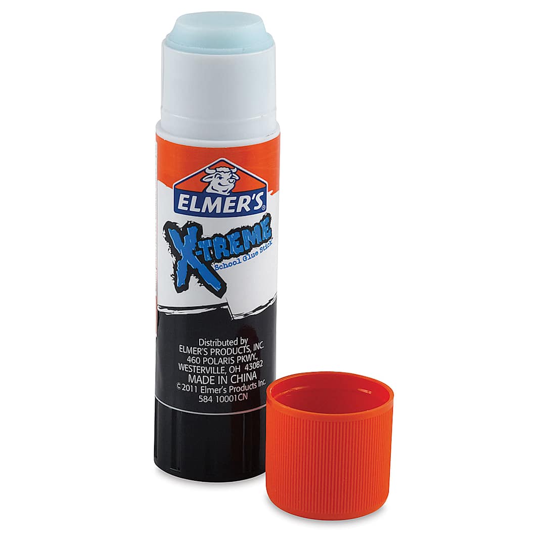 Open in modal - Elmer's X-Treme School Glue Stick - Single open Glue Stick with cap