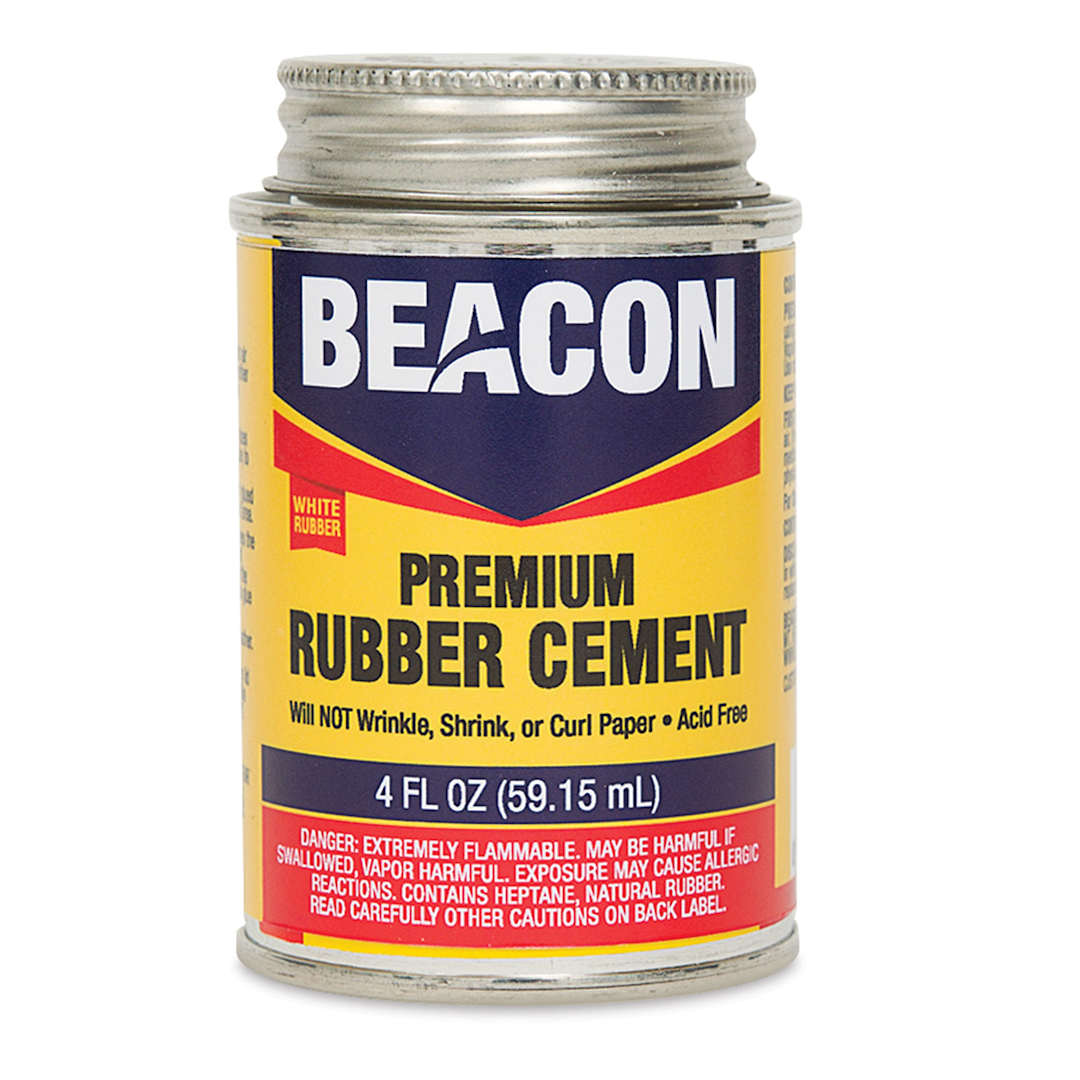 Open in modal - Beacon Artist Quality Rubber Cement - Front of 4 oz can