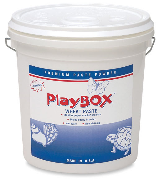Open in modal - Playbox Wheat Paste - Front of 5 lb bucket with handle