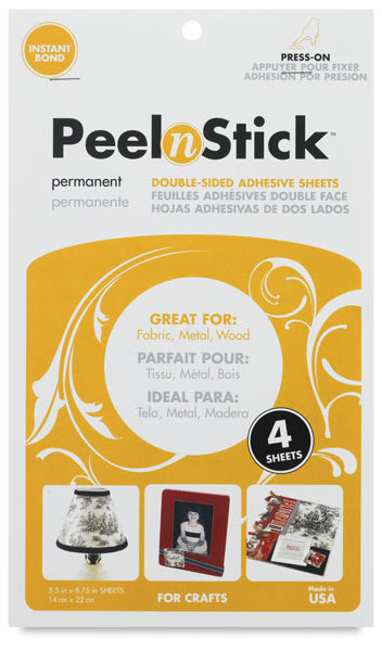 Open in modal - Peel n Stick Double-Sided Adhesive Sheets - Front of package shown