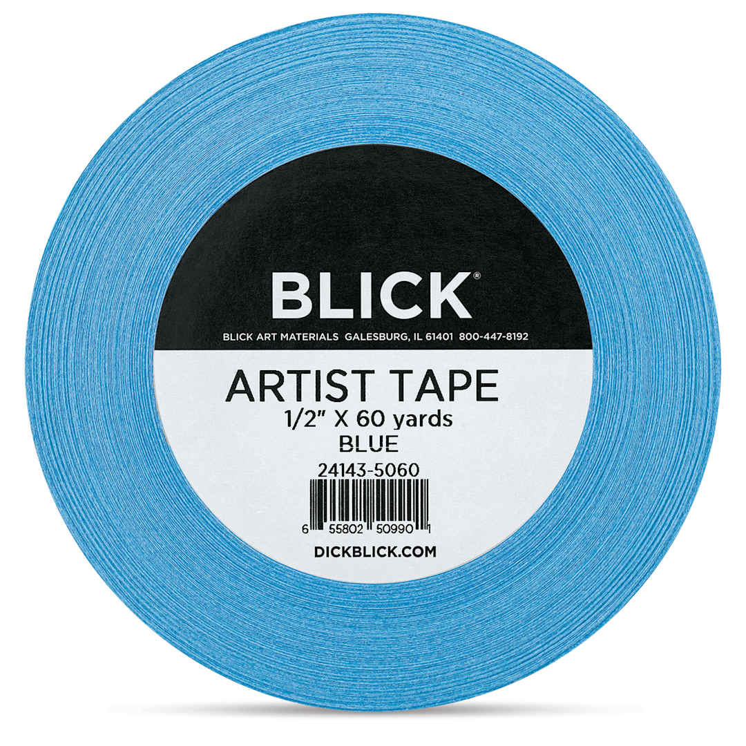 Open in modal - Blick Artist Tape - Blue, 1/2" x 60 yds, front