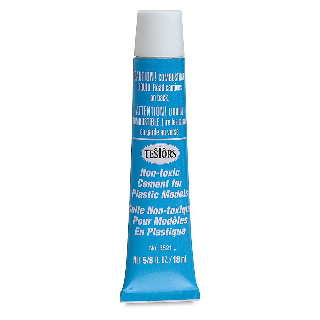 Open in modal - Testors Plastic Hobby Glues - Tube of Non-Toxic Cement upright
