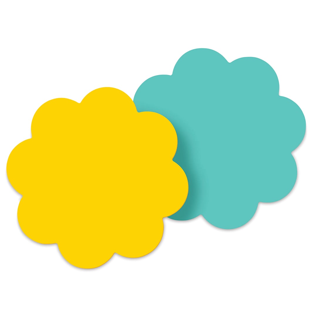 Open in modal - Post-it Note Shapes - Daisy, Pkg of 2, 3" x 3" (out of packaging)