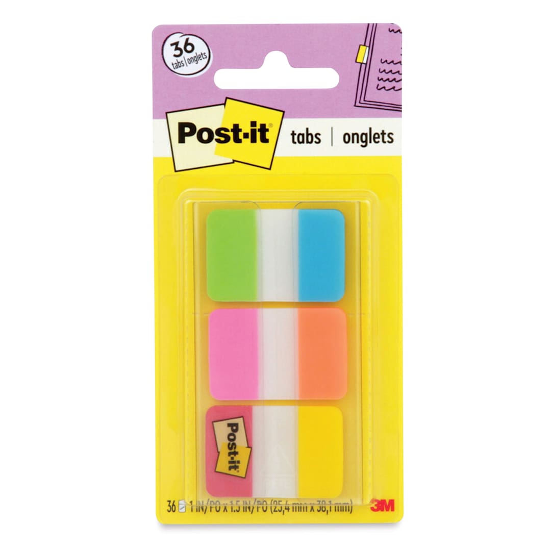 Open in modal - Post-it Tabs - Solid Colors, Pkg of 36