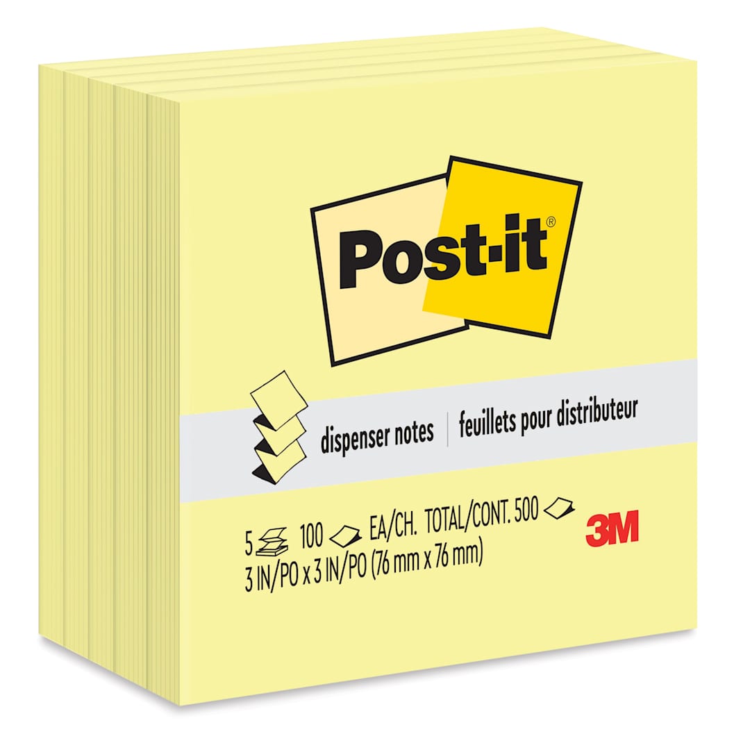 Open in modal - Post-it Pop-Up Notes - Canary Yellow, Pkg of 5