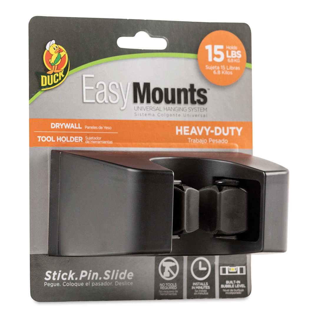 Open in modal - Duck EasyMounts Heavy-Duty Drywall Tool Holder, front of the packaging. 