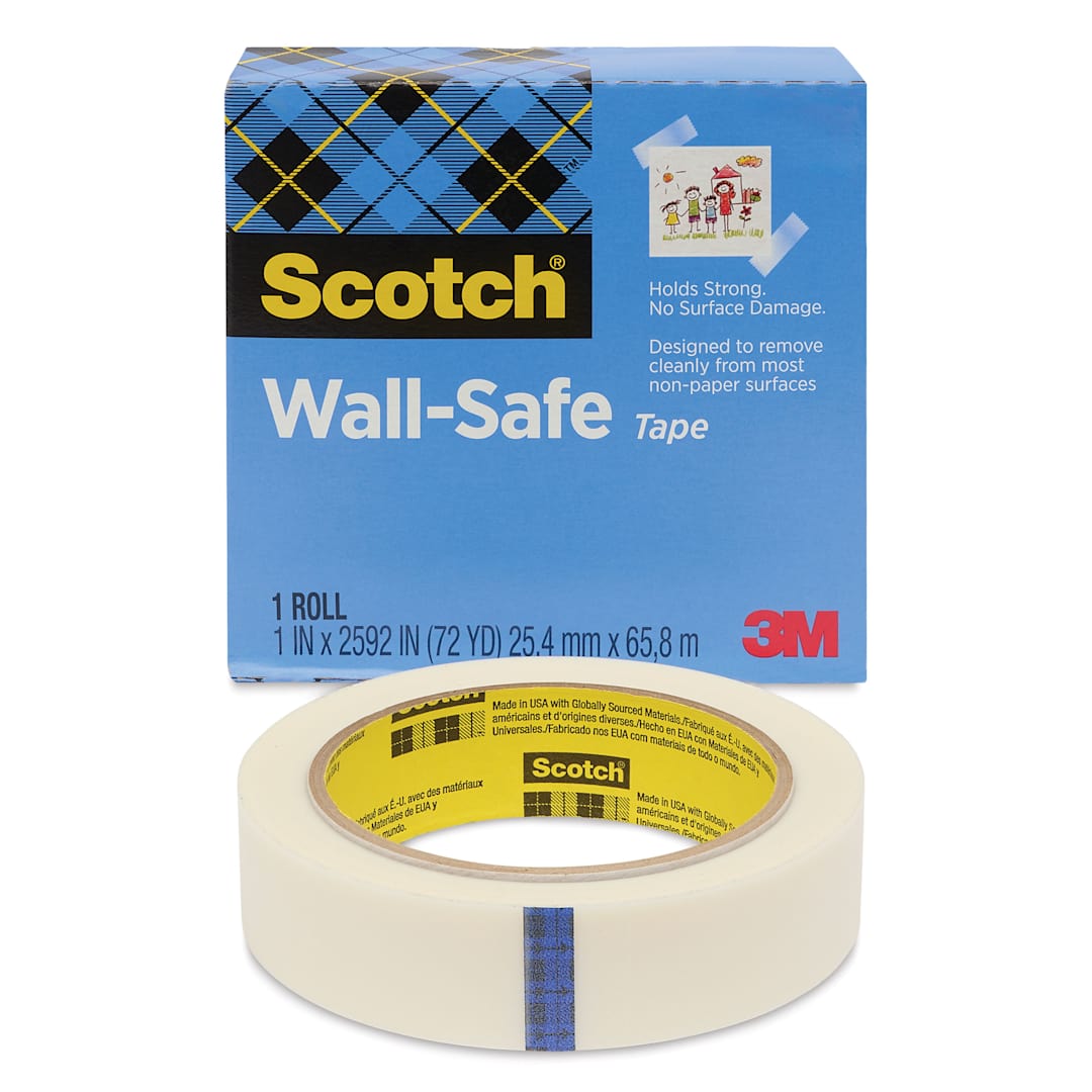 Open in modal - Scotch Wall-Safe Tape - Single, 1" x 72 Yards
