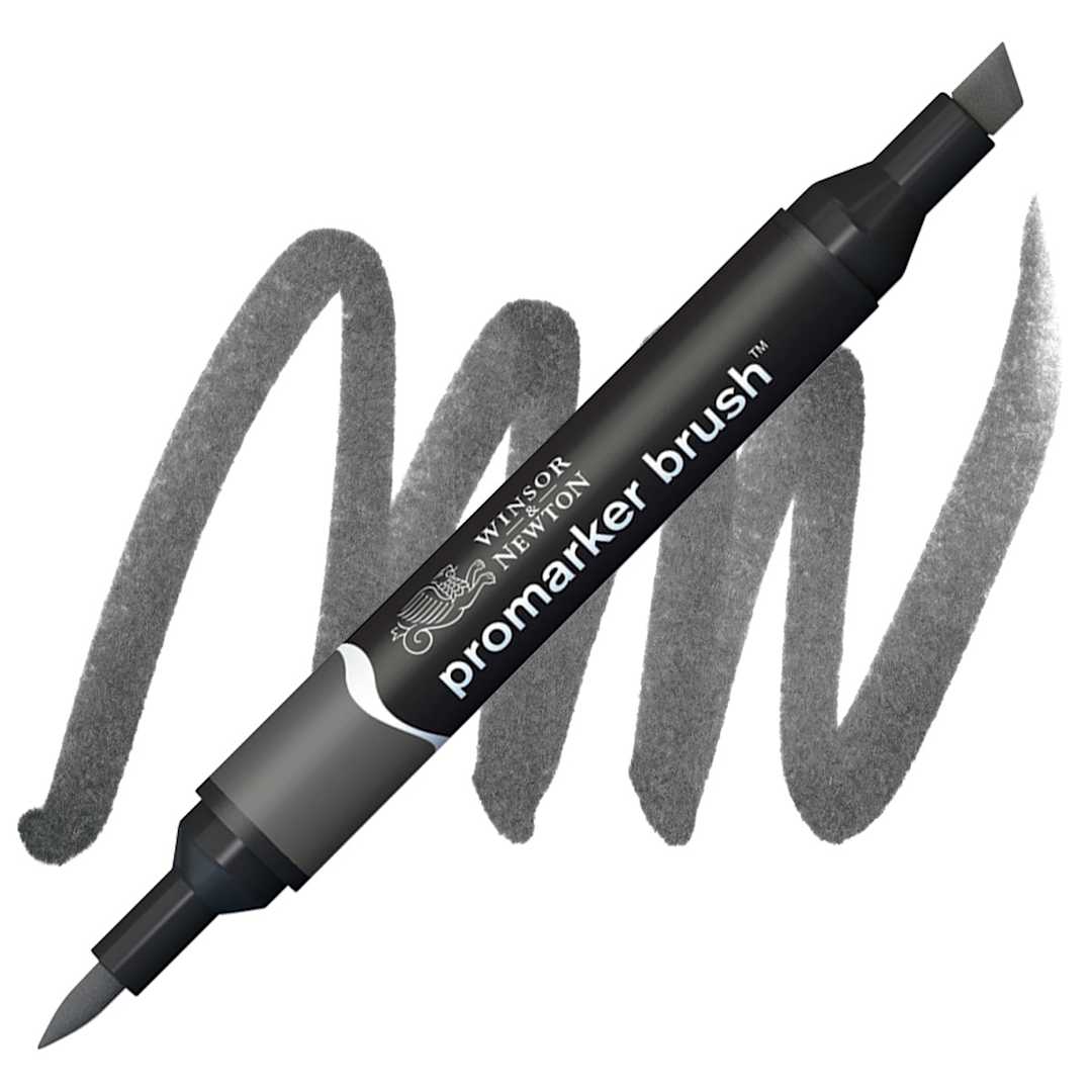 Open in modal - Winsor & Newton Promarker Brush Marker - Cool Grey 5 marker and swatch