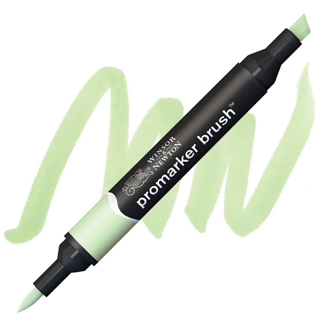 Open in modal - Winsor & Newton Promarker Brush Marker - Meadow marker and swatch