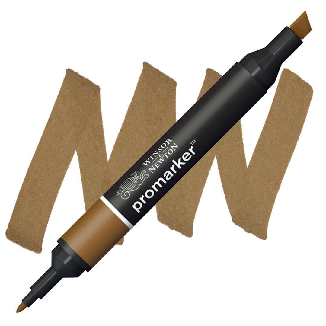 Open in modal - Winsor & Newton Promarker - Burnt Sienna marker and swatch