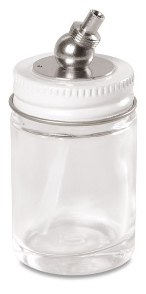 Open in modal - Spare part for Paasche VLST Pro Airbrush only - 1 oz Screw-on Glass Bottle 
