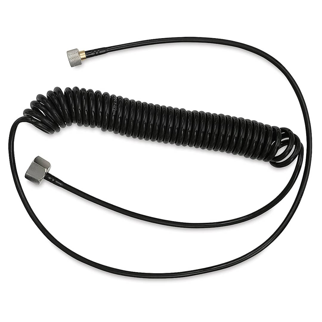 Open in modal - Iwata Airbrush Coiled Hose - 10 ft, 1/8" and 1/4" fittings