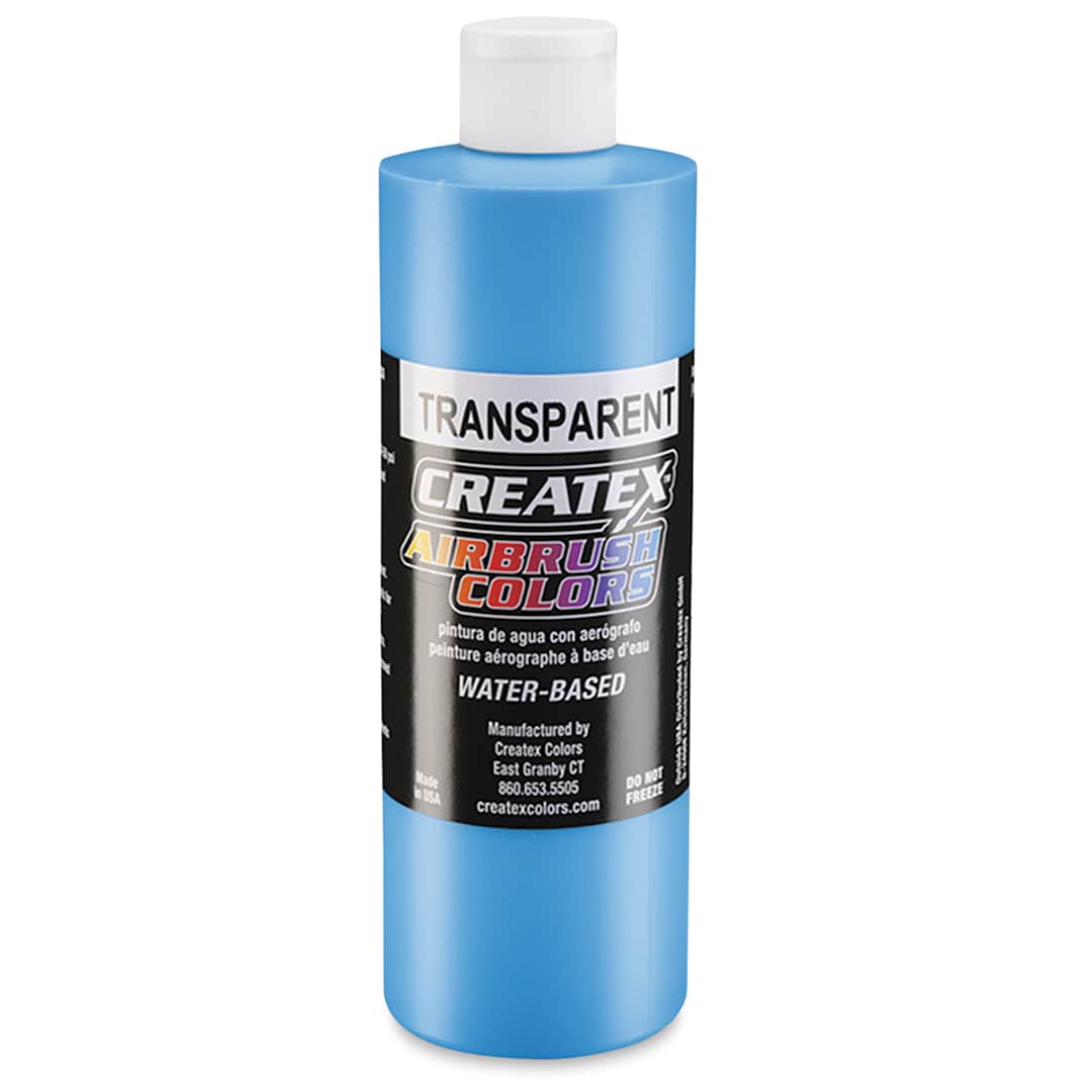 Open in modal - Createx Airbrush Color - 16 oz, Transparent Caribbean Blue