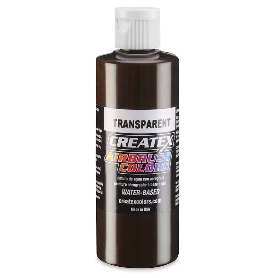Open in modal - Createx Airbrush Color - 4 oz, Transparent Dark Brown