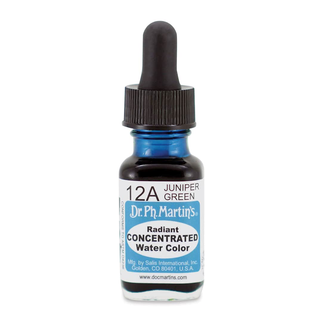 Open in modal - Dr. Ph. Martin's Radiant Concentrated Individual Watercolor - 1/2 oz, Juniper Green