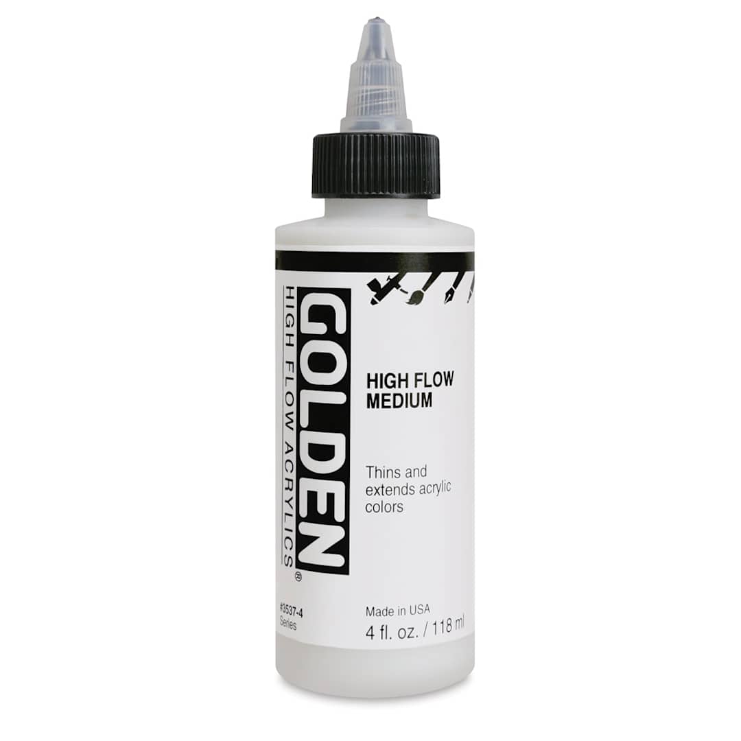 Open in modal - Golden High Flow Medium - Front view of 4 oz bottle