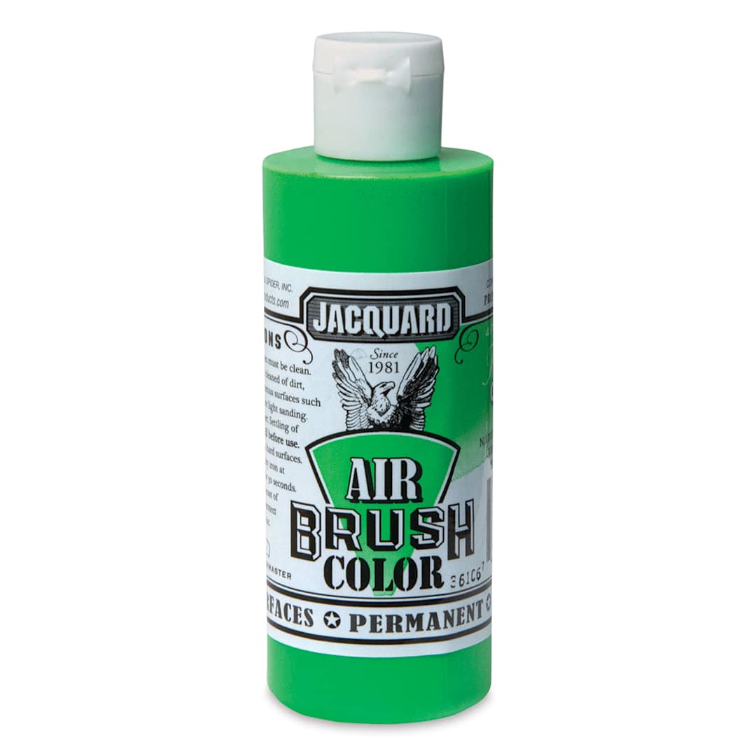 Open in modal - Jacquard Airbrush Paint - 4 oz, Fluorescent Green