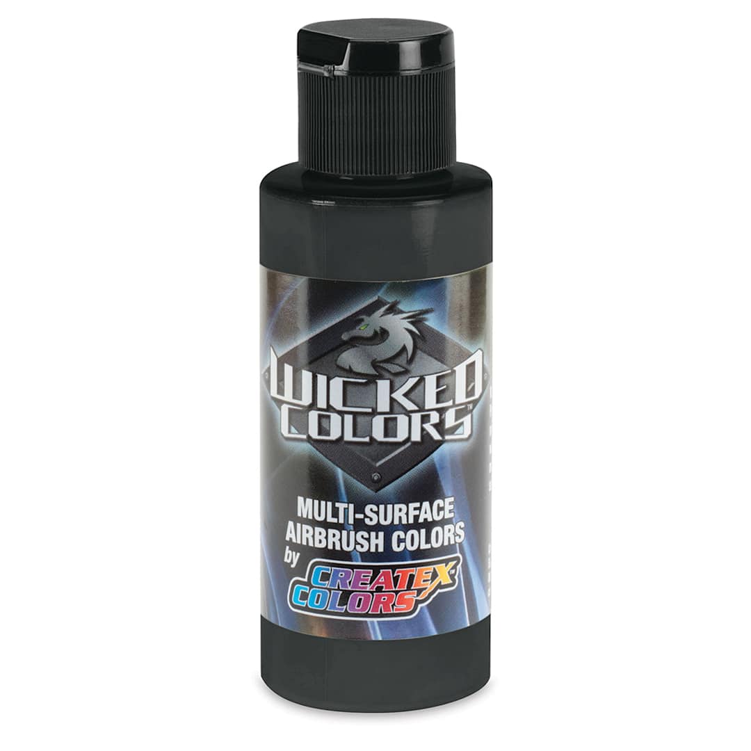 Open in modal - Createx Wicked Colors Airbrush Color - 2 oz, Opaque Jet Black