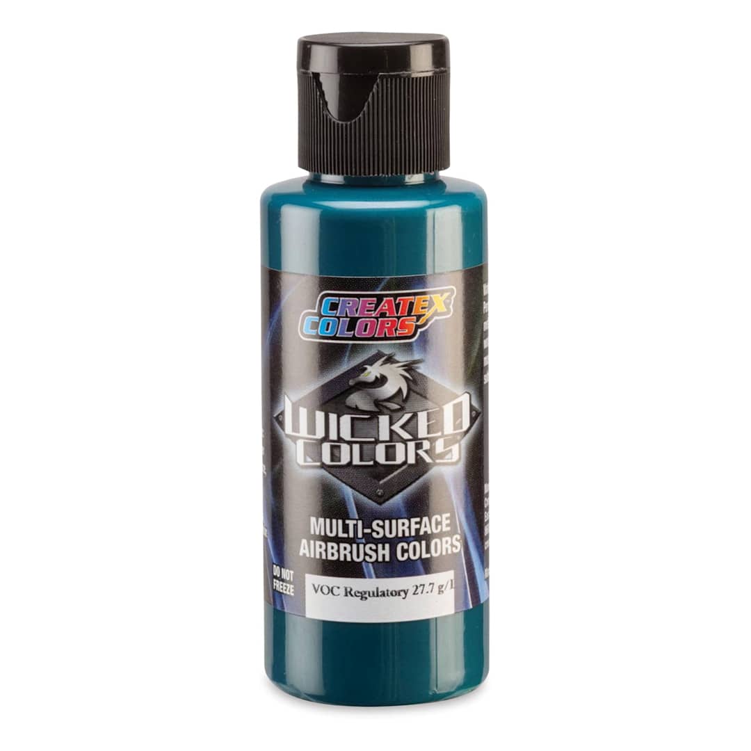 Open in modal - Createx Wicked Colors Airbrush Color - Opaque Phthalo Green, 2 oz, Bottle