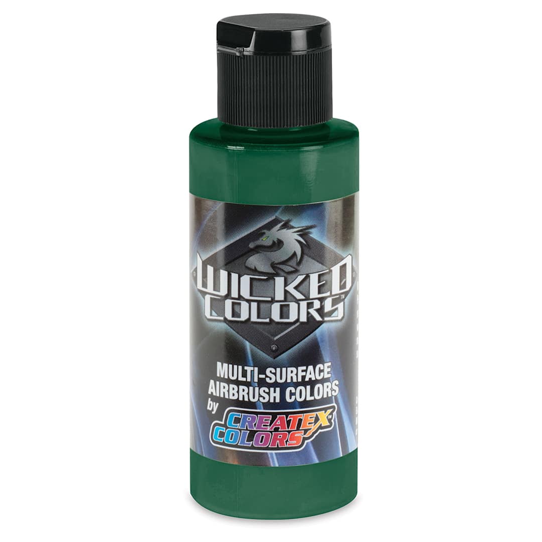 Open in modal - Createx Wicked Colors Airbrush Color - 2 oz, Detail Viridian