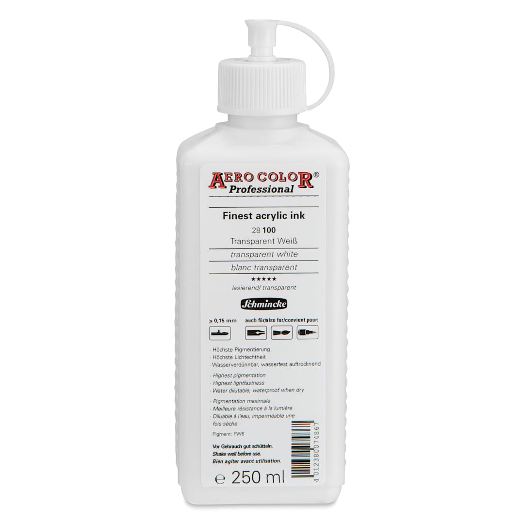 Open in modal - Schmincke Aero Color Professional Airbrush Color - 250 ml, Transparent White