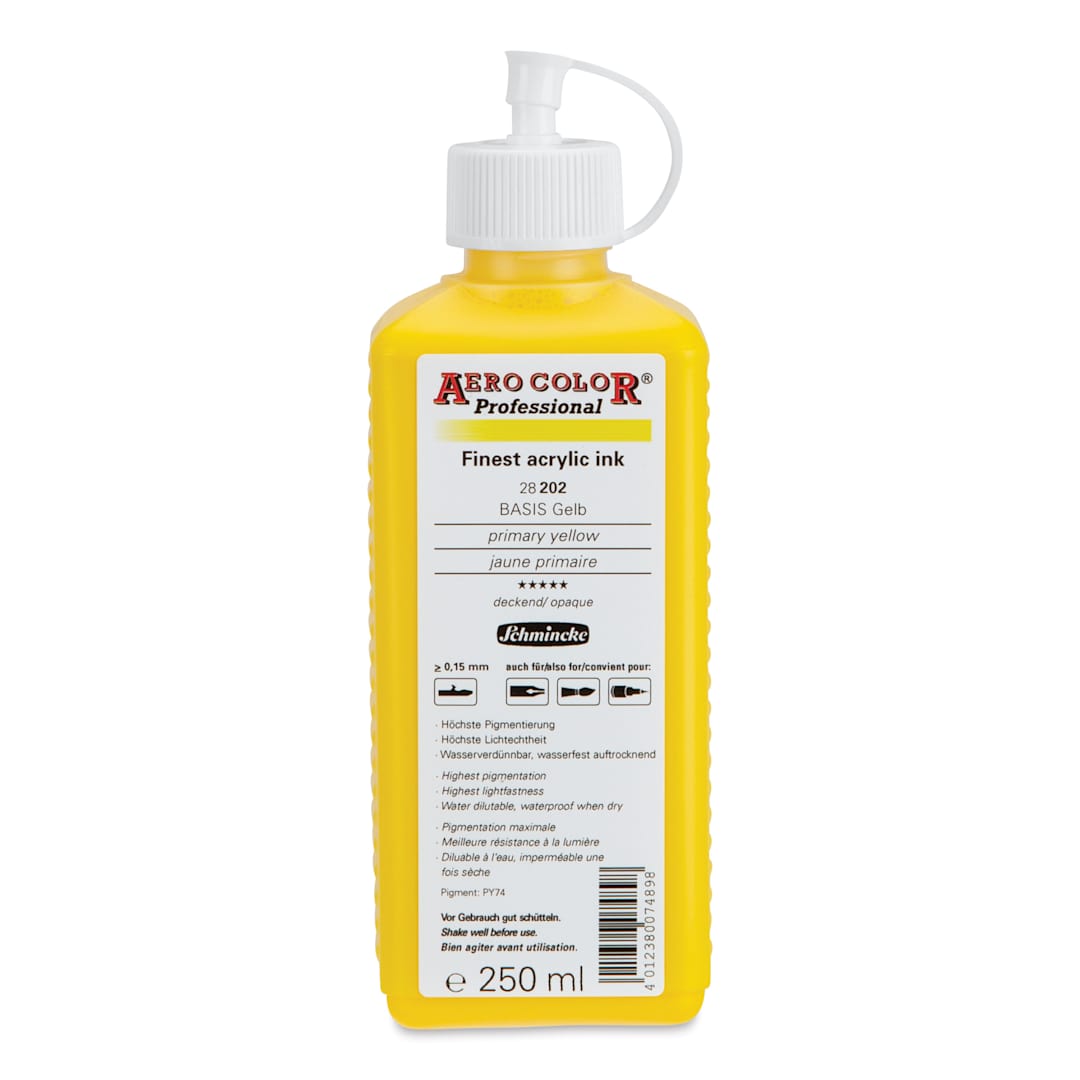 Open in modal - Schmincke Aero Color Professional Airbrush Color - 250 ml, Primary Yellow