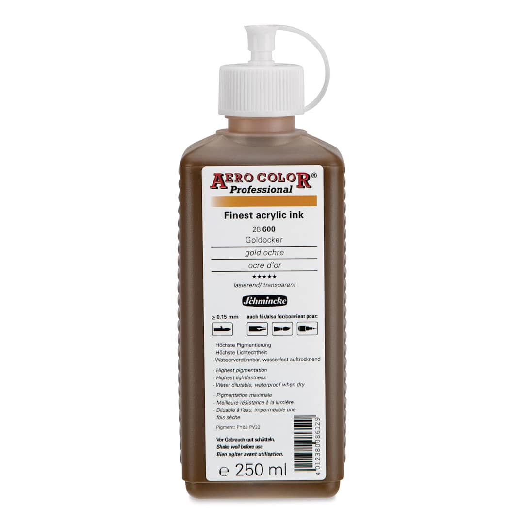 Open in modal - Schmincke Aero Color Professional Airbrush Color - 250 ml, Gold Ochre
