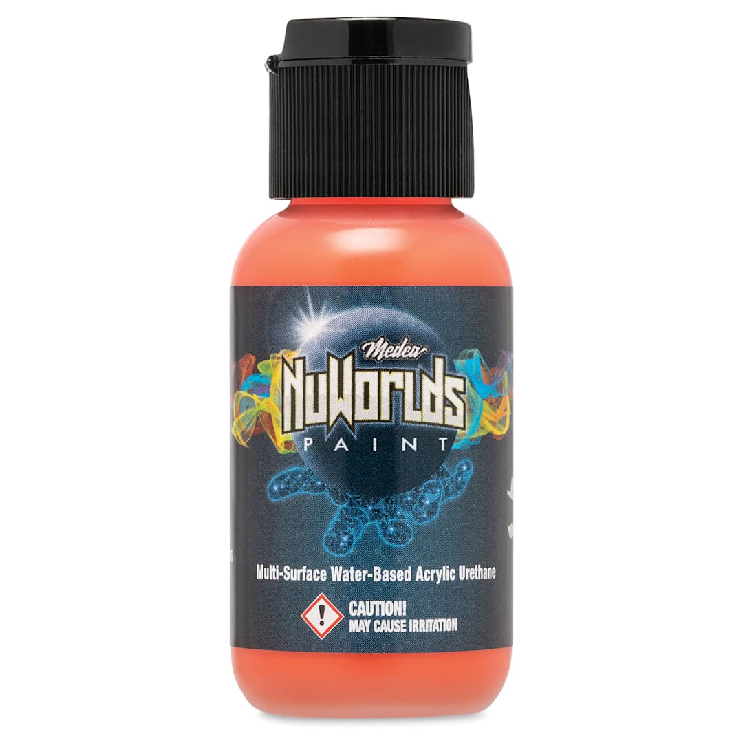 Open in modal - Iwata Medea NuWorlds Airbrush Paints - Opaque Red Orange, 1 oz