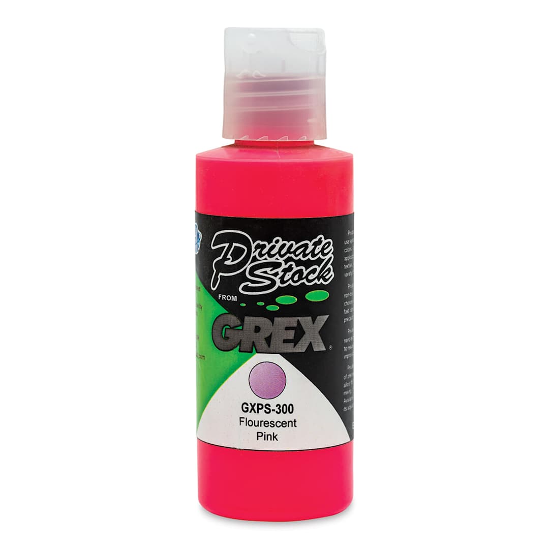 Open in modal - Grex Private Stock Airbrush Color - Fluorescent Pink, 2 oz