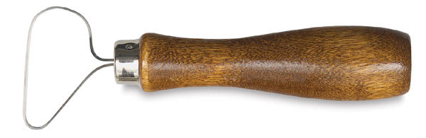 Open in modal - Kemper Ceramic Loop Tools - Closeup of Pear shaped Wire Tool 