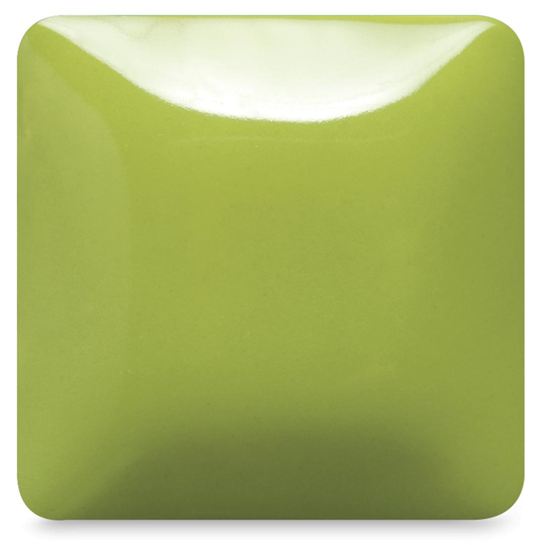 Open in modal - Mayco Stroke & Coat Wonderglaze - Sour Apple, fired at cone 06 oxidation