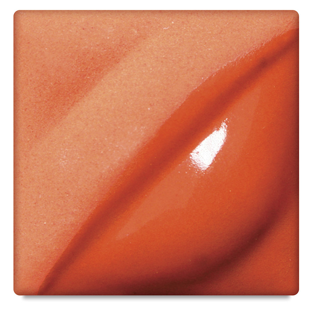 Open in modal - Amaco Lead-Free Velvet Underglaze - Flame Orange, 16 oz