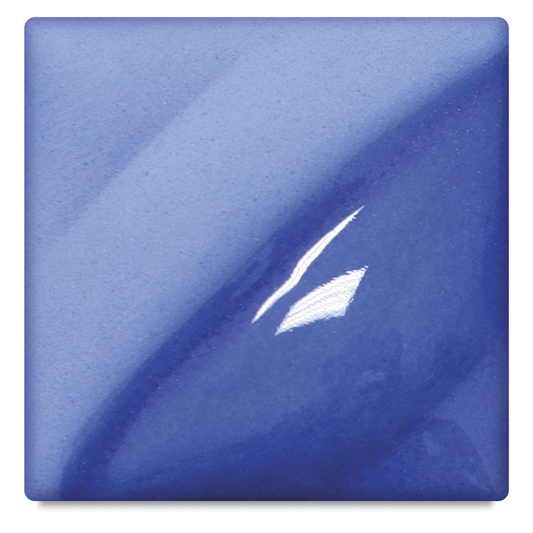 Open in modal - Amaco Lead-Free Velvet Underglaze - Medium Blue, 16 oz