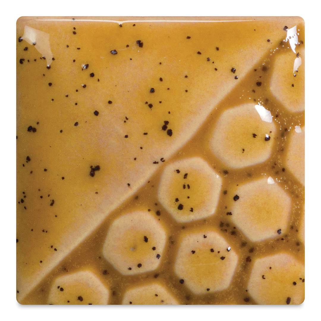 Open in modal - Mayco Elements Glaze - Amber Ash, fired at cone 06 oxidation