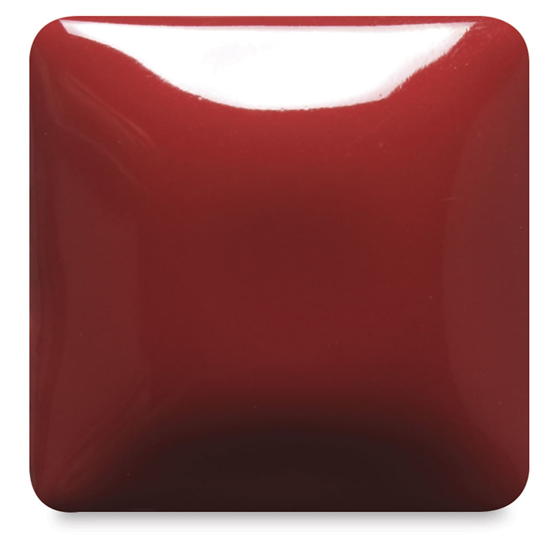 Open in modal - Blick Essentials Gloss Glaze - Candy Apple, Pint, fired at Cone 06 oxidation