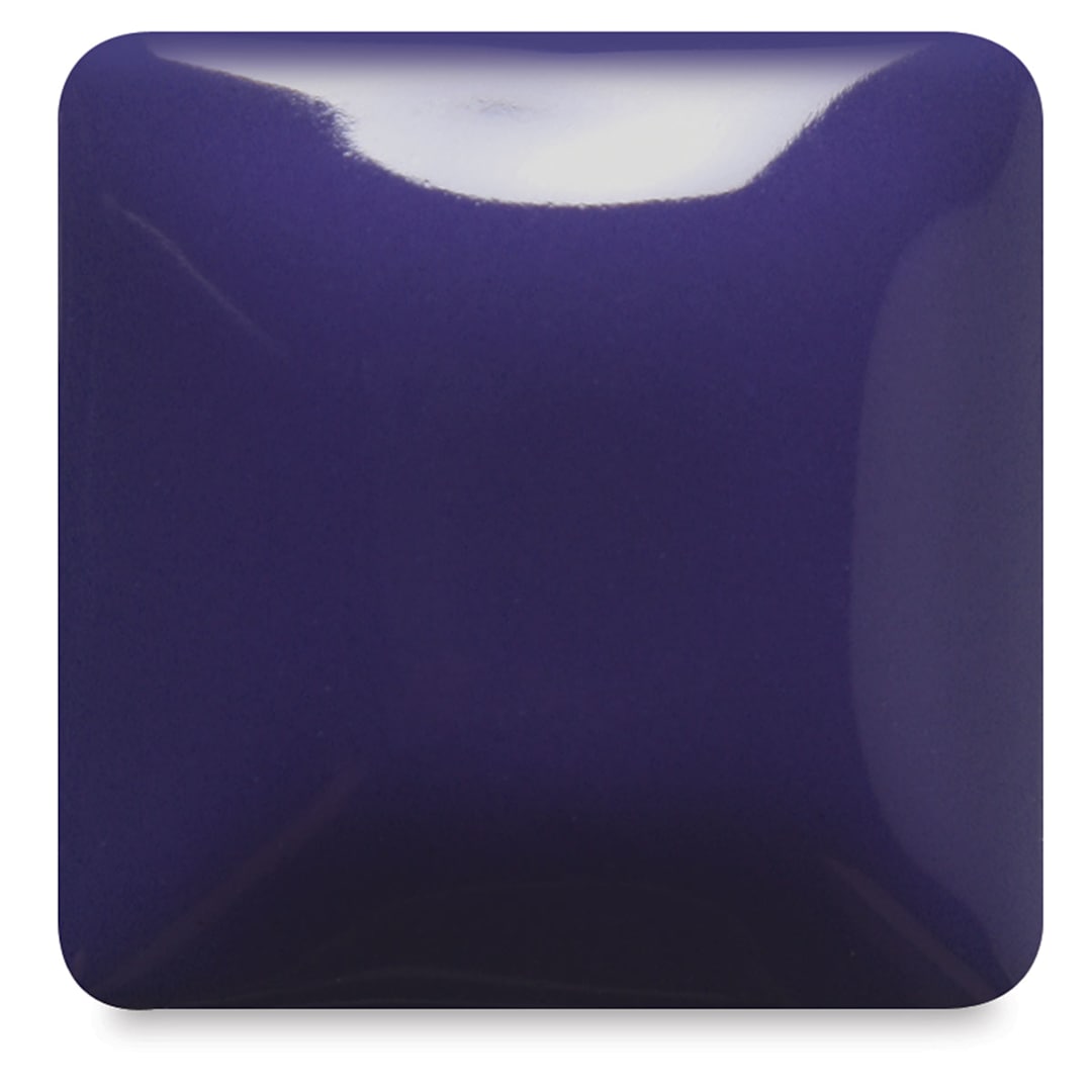 Open in modal - Blick Essentials Gloss Glaze - Pint, Indigo, fired at Cone 06 oxidation