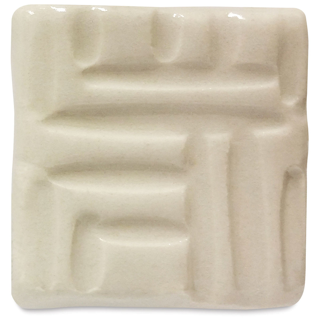 Open in modal - Speedball Stoneware Glaze - Clear glaze on tile