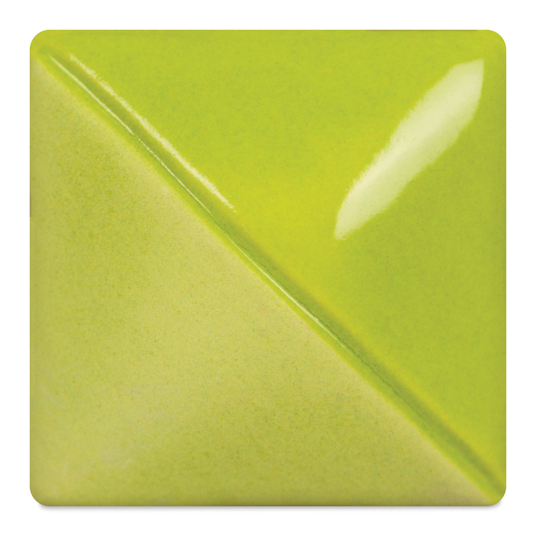 Open in modal - Mayco Fundamentals Underglaze - Lime Green - fired at cone 06 oxidation