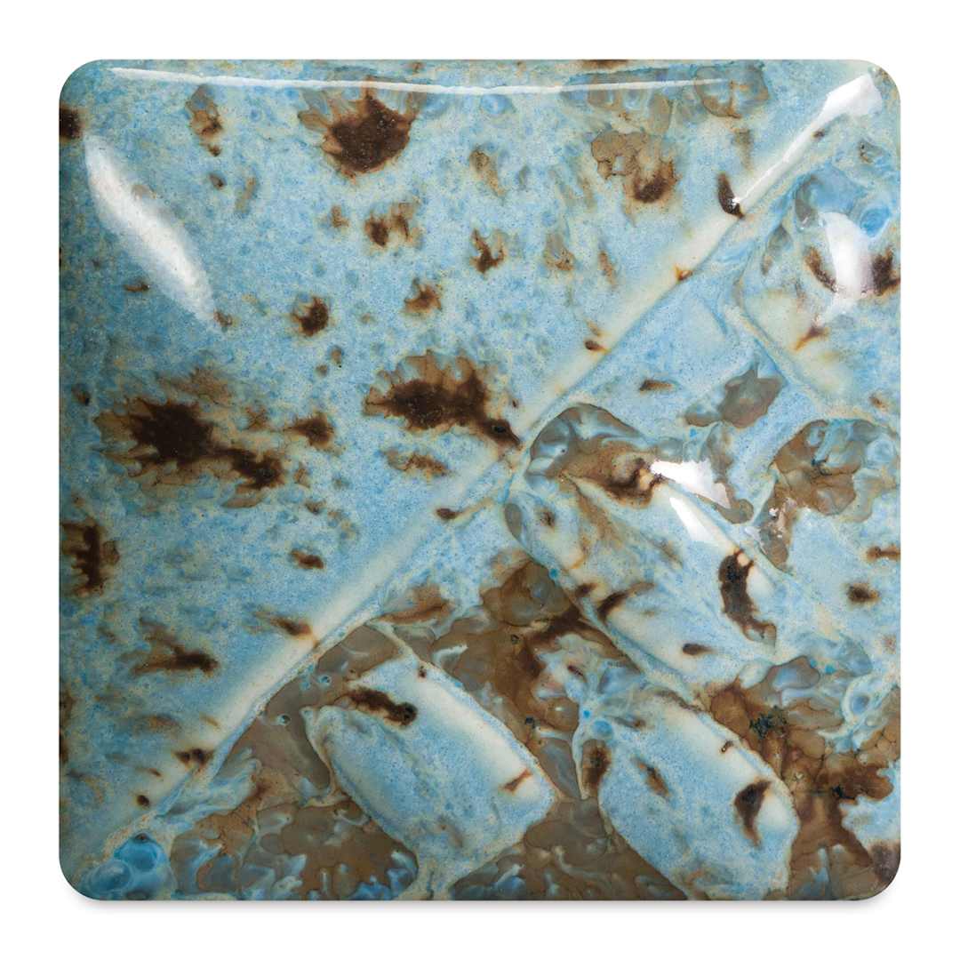 Open in modal - Mayco Stoneware Crystal Glaze - Cenote fired at cone 6 oxidation