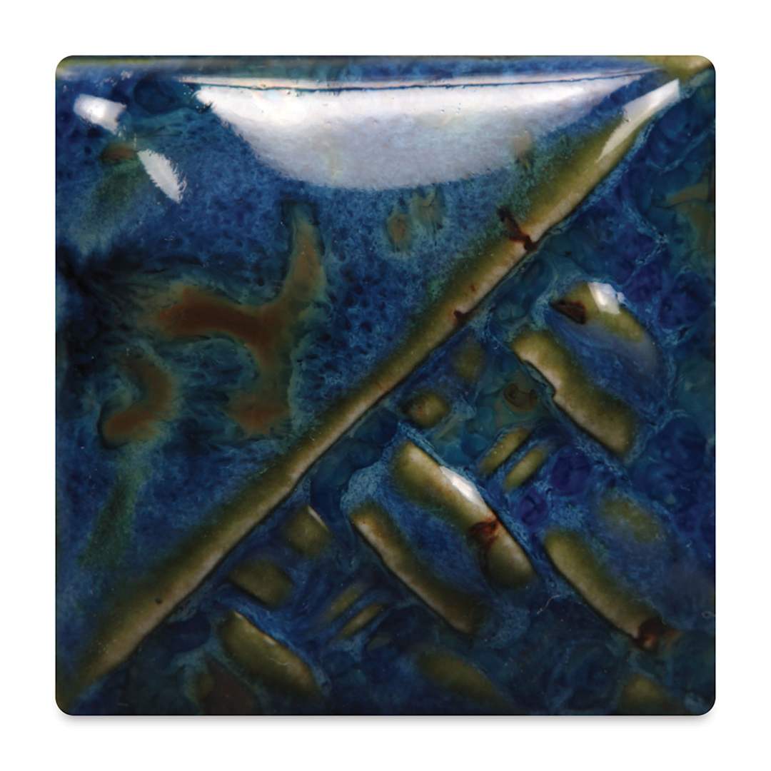 Open in modal - 
Mayco Stoneware Crystal Glaze - Midnight Rain fired to cone 6 oxidation