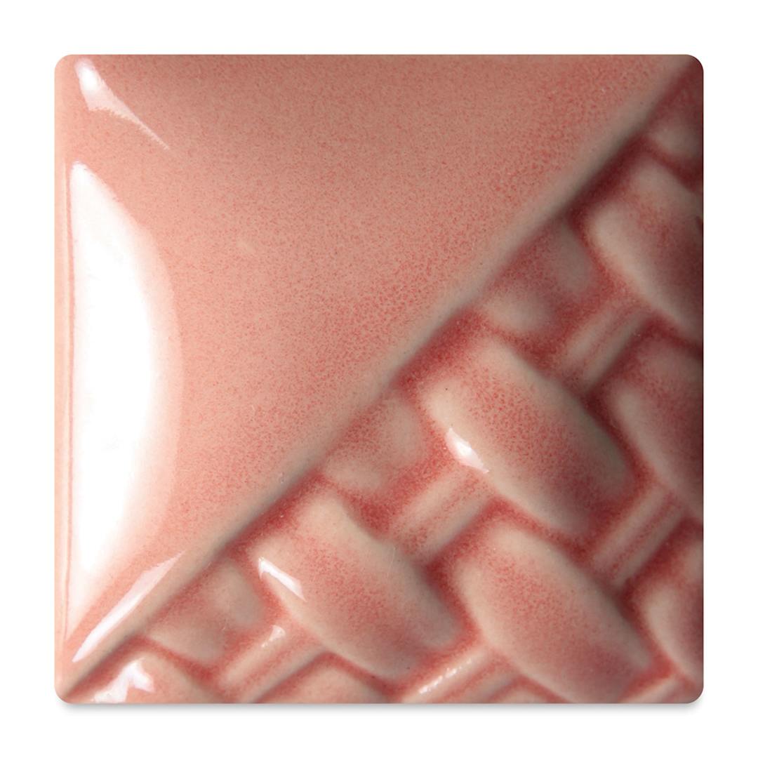 Open in modal - Mayco Stoneware Classic Glaze - Coral, fired at cone 6 oxidation